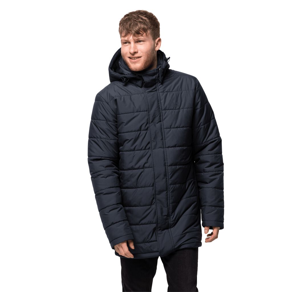 Jack Wolfskin SVALBARD Férfi Szigetelt Kabát Kék - YLHZQI-082